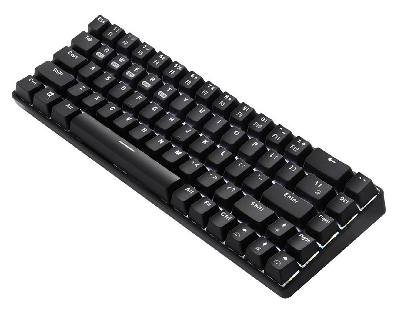 WUHAN WEI&WEN INTERNATIONAL TRANING 68-Key Wireless Bluetooth/USB Wired Gaming Mechanical Keyboard